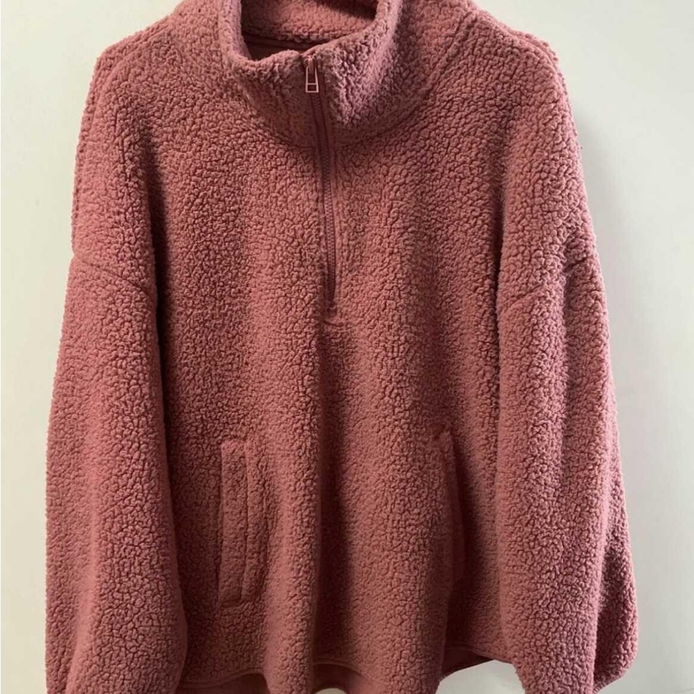 Old Navy Dusty Rose Teddy Jacket